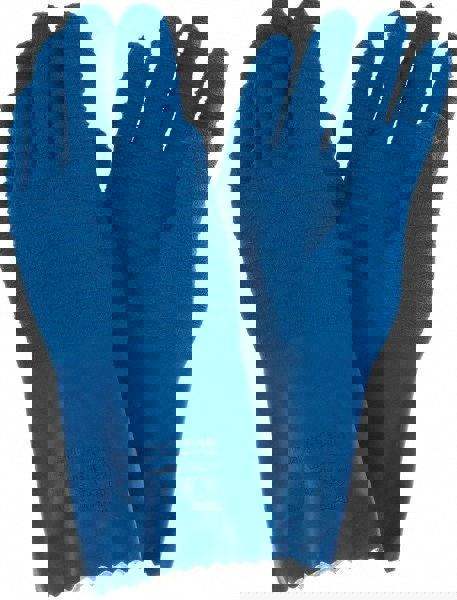 Series 62-401 Chemical Resistant Gloves: Size 10, 53.00 mil Thick, Latex, Supported, General Purpose Chemical-Resistant